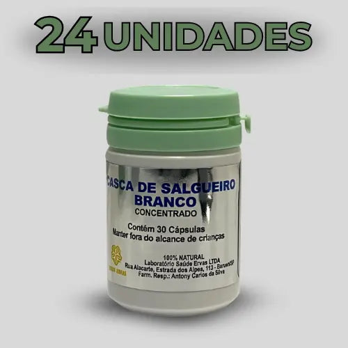 Casca de Salgueiro Branco – Suplemento Alimentar Natural – 30 Cápsulas