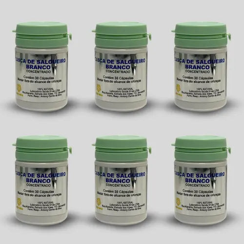 Casca de Salgueiro Branco – Suplemento Alimentar Natural – 30 Cápsulas