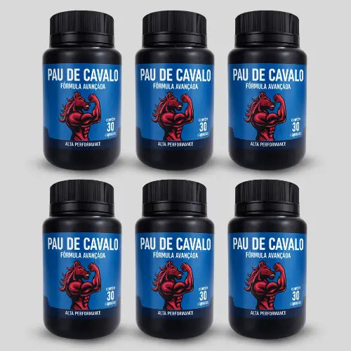 Pau de Cavalo – Suplemento Alimentar Natural com Maca Peruana e Catuaba – 30 Cápsulas
