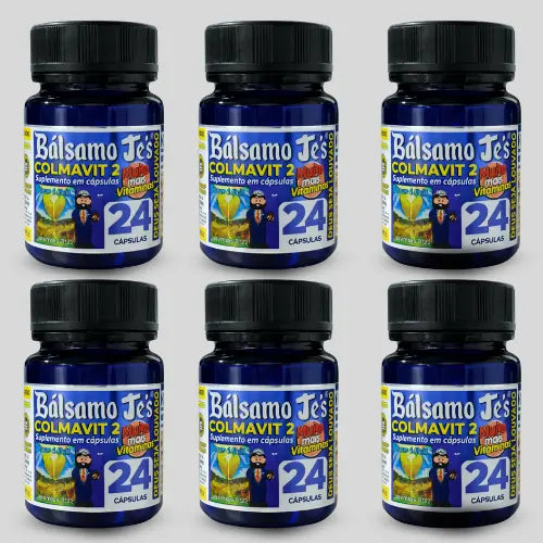 Bálsamo Je’s Colmavit 2 Preto – Suplemento Alimentar com Colágeno, Vitaminas e Minerais – 24 Cápsulas