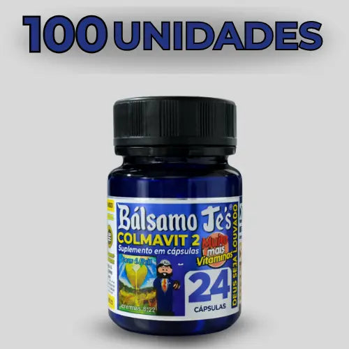 Bálsamo Je’s Colmavit 2 Preto – Suplemento Alimentar com Colágeno, Vitaminas e Minerais – 24 Cápsulas