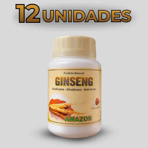 Suplemento Alimentar Natural com Extrato de Ginseng (Panax spp.) – 30 Cápsulas