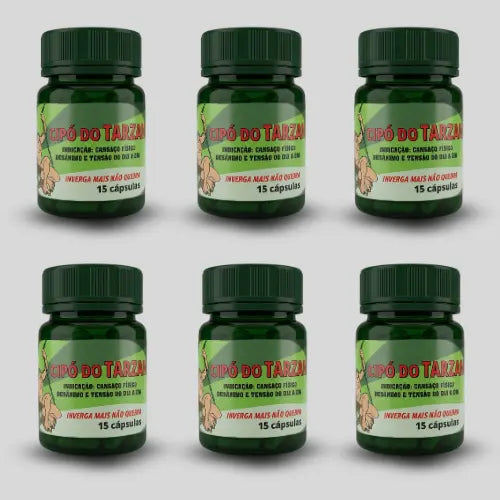 Cipó do Tarzan – Suplemento Alimentar Natural com Extratos Vegetais – 15 Cápsulas