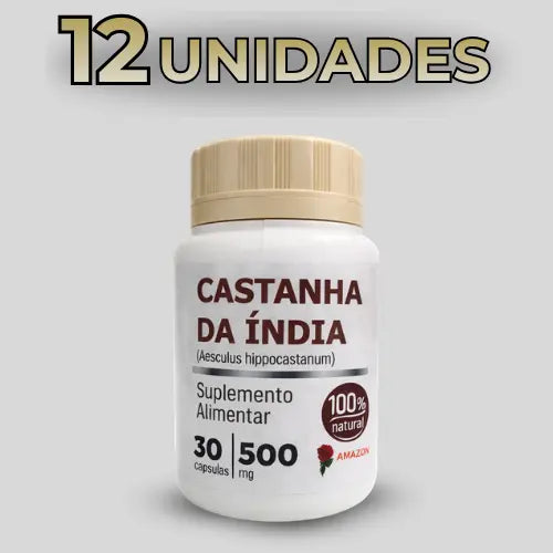 Castanha da Índia Amazon – Suplemento Alimentar Natural – 30 Cápsulas