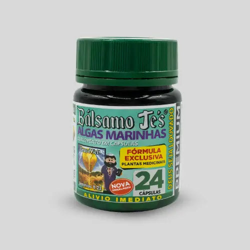 Bálsamo Je’s Algas Marinhas – Suplemento Alimentar com Colágeno, Ômega 3 e Extratos Naturais – 24 Cápsulas