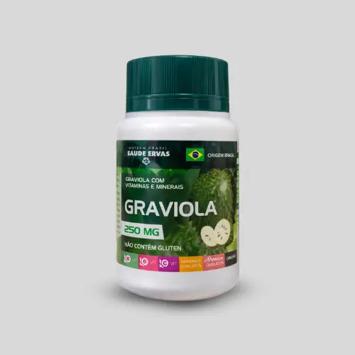 Graviola – Suplemento Alimentar Natural com Annona muricata – 30 Cápsulas