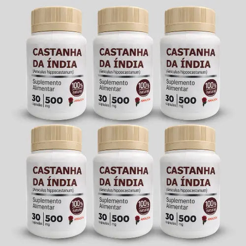 Castanha da Índia Amazon – Suplemento Alimentar Natural – 30 Cápsulas