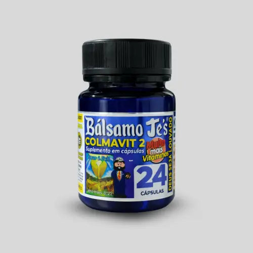 Bálsamo Je’s Colmavit 2 Preto – Suplemento Alimentar com Colágeno, Vitaminas e Minerais – 24 Cápsulas