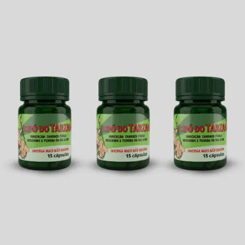 Cipó do Tarzan – Suplemento Alimentar Natural com Extratos Vegetais – 15 Cápsulas