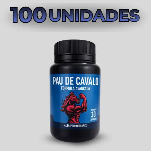 Pau de Cavalo – Suplemento Alimentar Natural com Maca Peruana e Catuaba – 30 Cápsulas