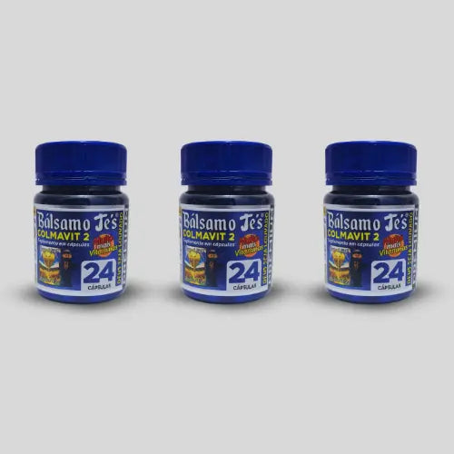Bálsamo Je’s Colmavit 2 Azul – Suplemento Alimentar com Colágeno, Vitaminas e Minerais – 24 Cápsulas