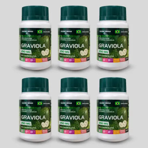 Graviola – Suplemento Alimentar Natural com Annona muricata – 30 Cápsulas