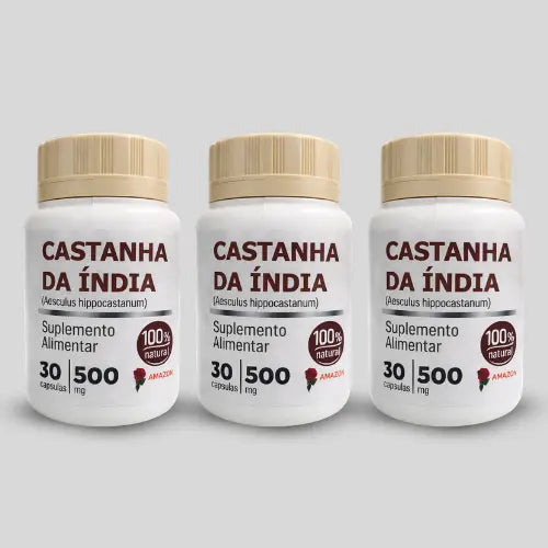 Castanha da Índia Amazon – Suplemento Alimentar Natural – 30 Cápsulas